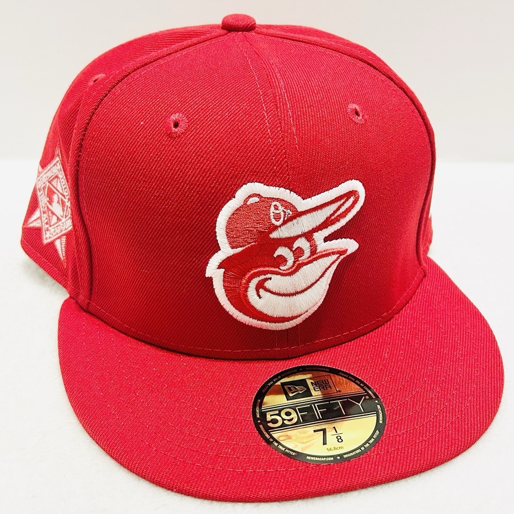 New Era Baltimore‎ Orioles All Star Game 59FIFTY Fitted Hat Cap 7 1/8 Red MLB